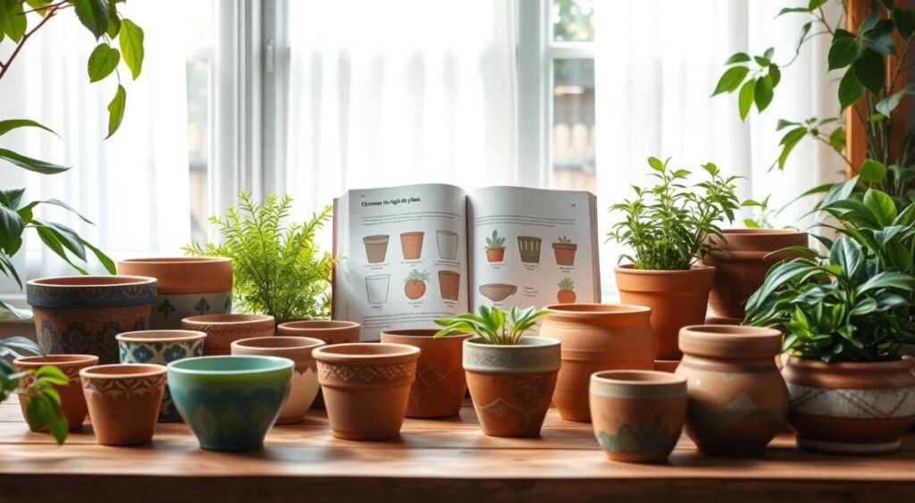 como escolher vaso para plantas