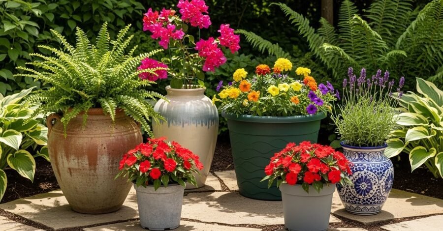 como escolher vaso para plantas