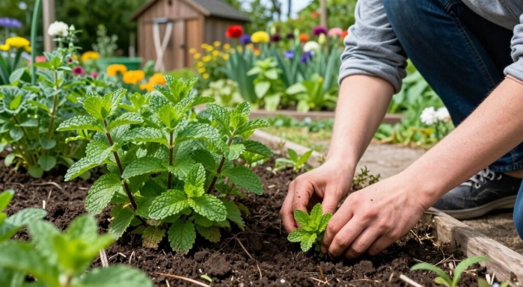 como plantar hortelã