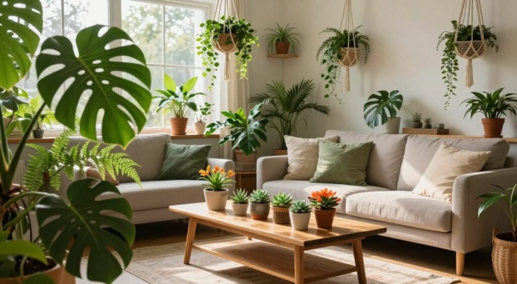 decoração com plantas
