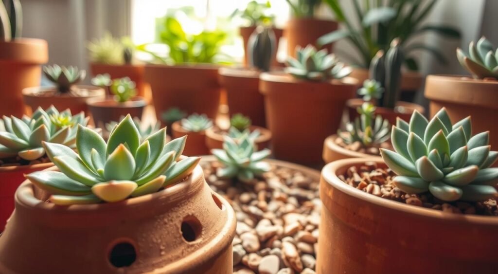 drenagem para suculentas