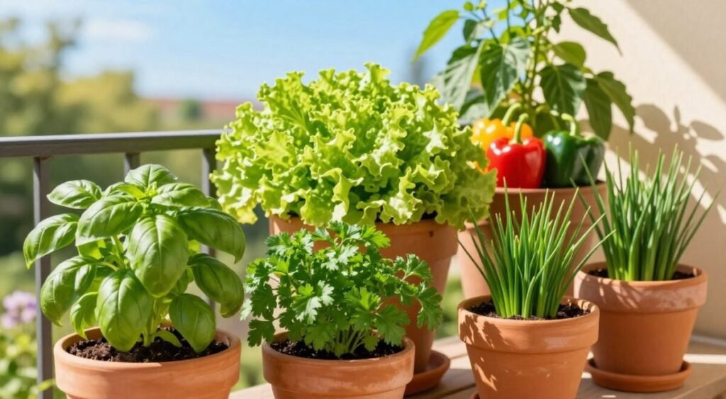 horta em vasos