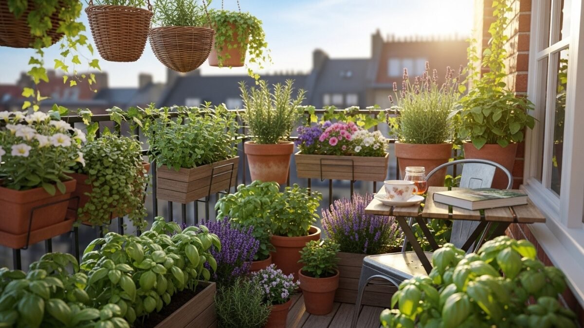 como montar uma horta na varanda