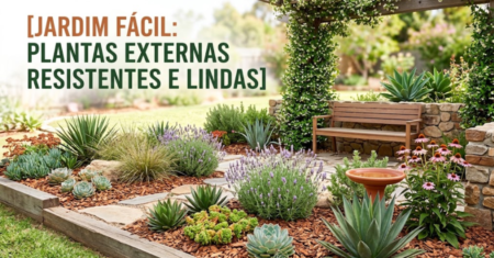 Plantas ideais para jardim externo: opções que exigem pouco cuidado!